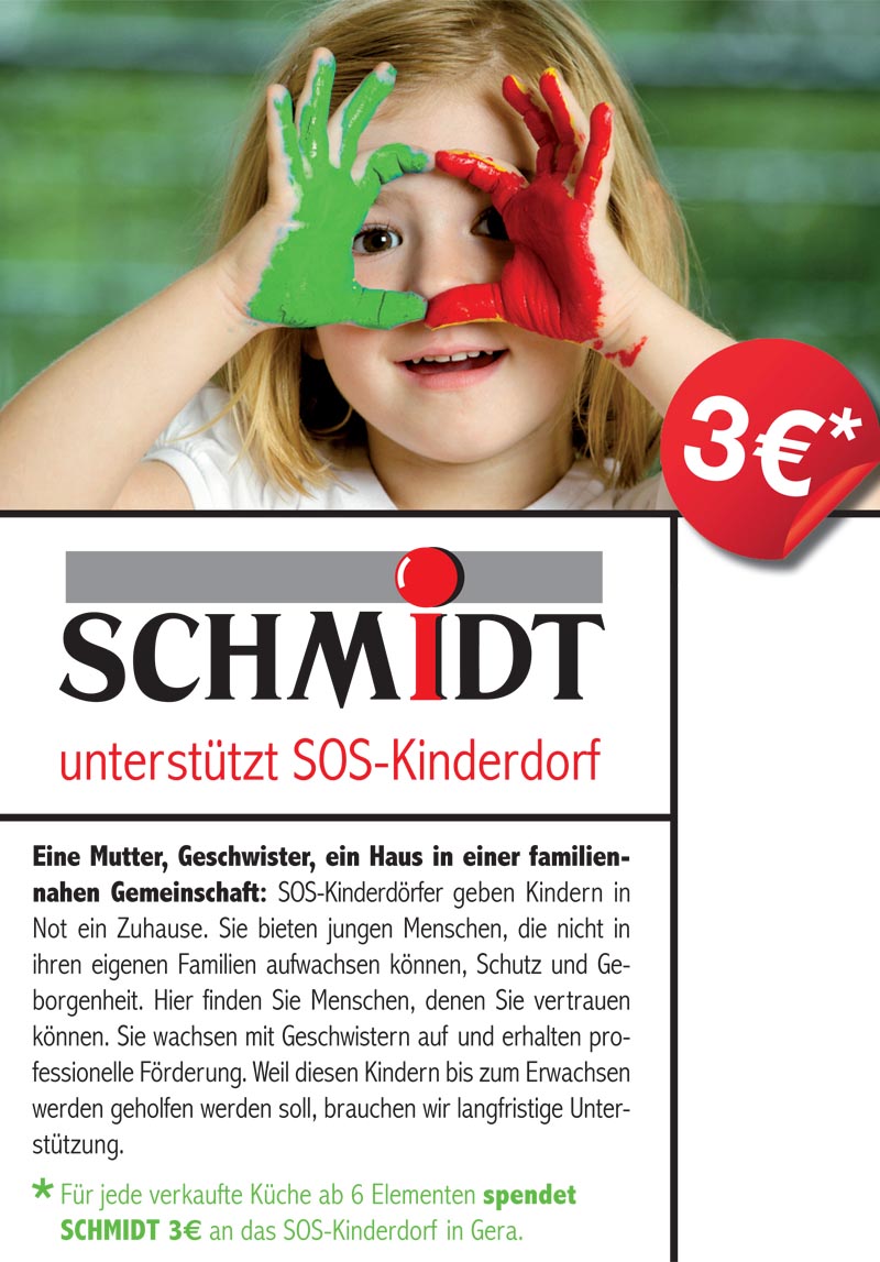Schmidt unterstützt SOS-Kinderdorf